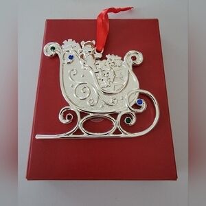 Lenox Silver Sleigh Ornament